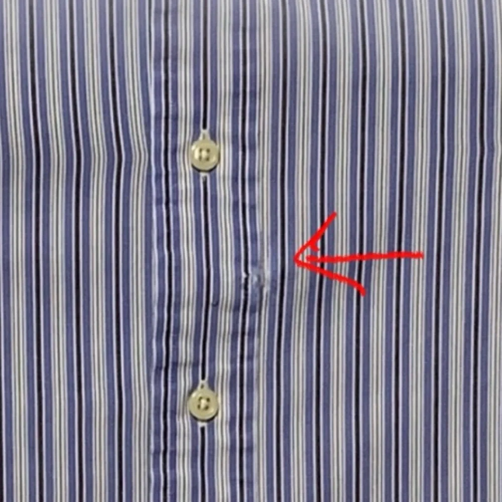 Polo Ralph Lauren Dress Shirt Andrew Striped Long Sleeve Mens Size 16.5 32/33‎